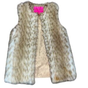 Betsey Johnson XS fur vest